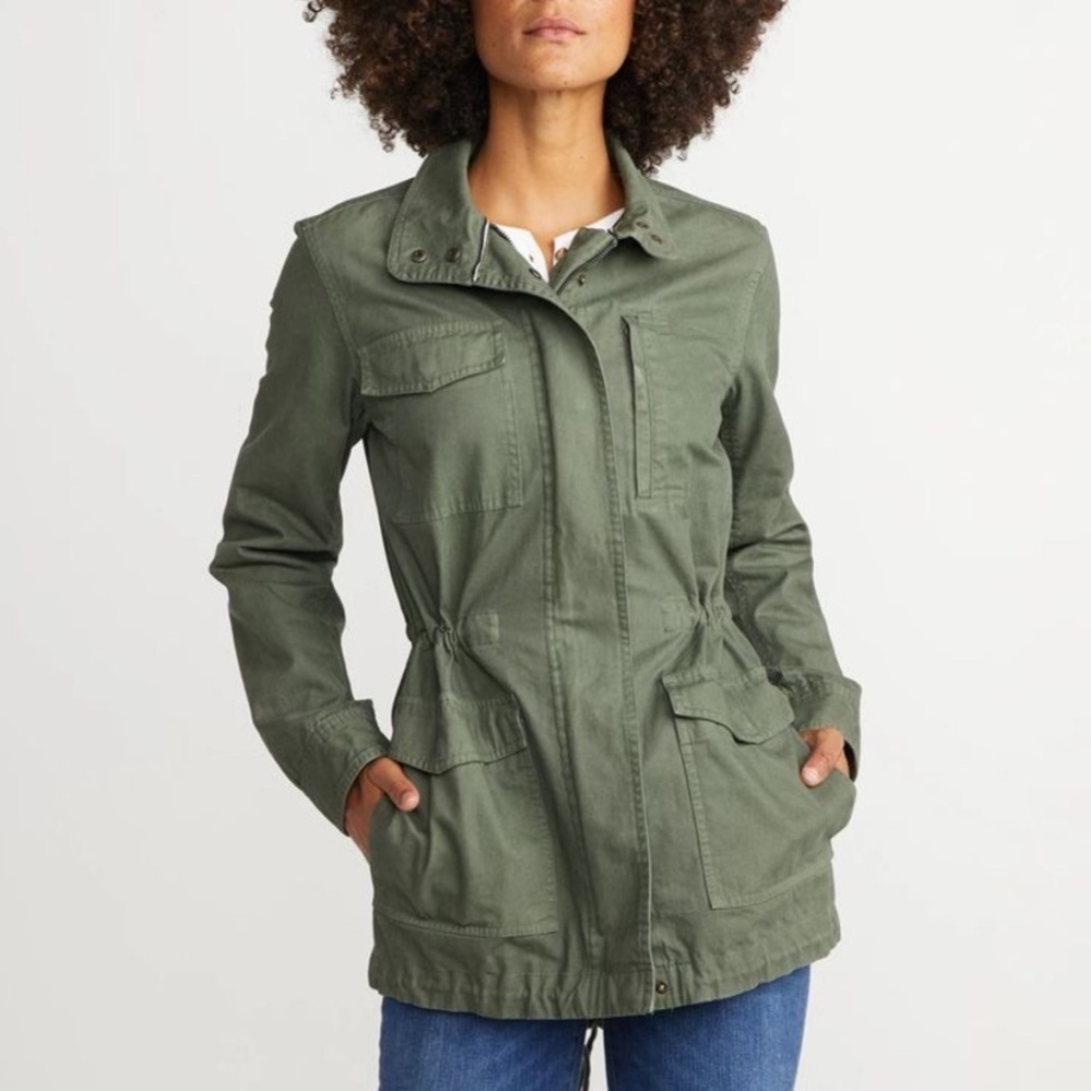 Marine Layer army green utility jacket military 20301